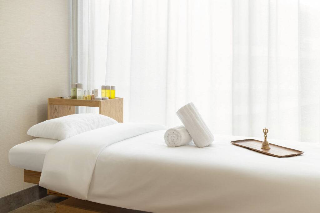 massage room at the spa wellness hub algarve