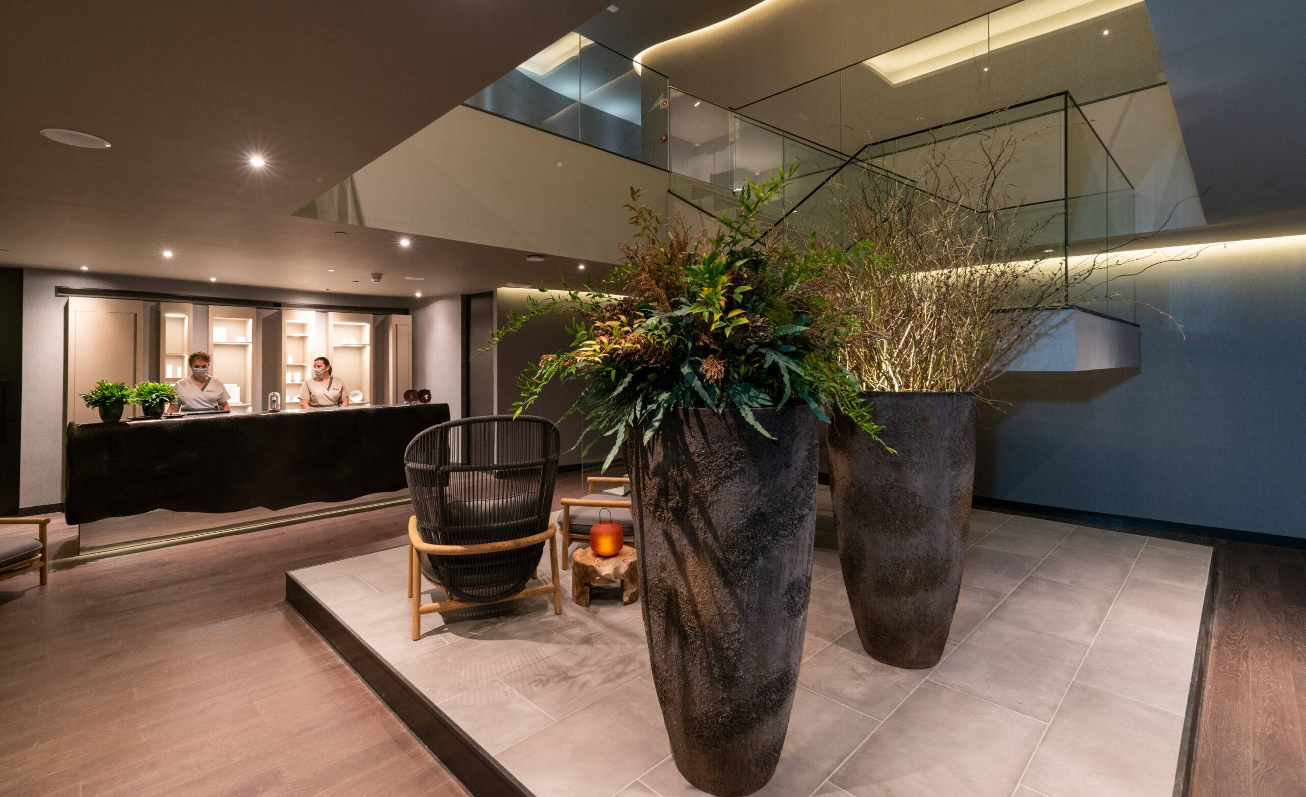 Reception area of the Wellness Hub Douro